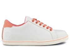 Soft sneaker Blanc/Corail