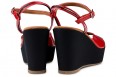 Victoria Wedge Sandal Red